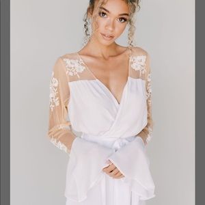 Robed with love HILDY ROBE- WHITE - XS